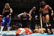 Rey Bucanero (far left) with the Bullet Club
